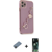 BUTİMAR'S iPhone 11 Pro Nova Işık Prime - Şeffaf 360 Full Body Arka Koruyucu + Siyah Shine Kamera Lens Koruma Cam