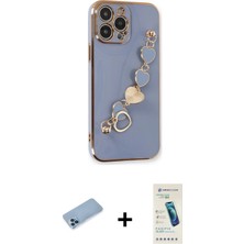 BUTİMAR'S iPhone 13 Pro Max Nova Işık Prime - Şeffaf Pasifik Cam Ekran Koruyucu + Mavi Shine Kamera Lens Koruma Cam