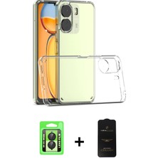 BUTİMAR'S Redmi 13C Zirve Doku - Siyah 6d Antistatik Mat Seramik Hayalet Nano Ekran Koruyucu + Siyah Raze Metal Kamera Lens