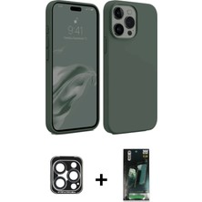 BUTİMAR'S iPhone 15 Pro Max Kozmos Yansıma Özel Seri - Siyah 360 Mat Full Body Arka Koruyucu + Lacivert Pvd Metal Kamera Lens
