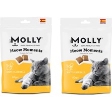 Molly Meow Moments Anti Hairball Tüy Yumağı Önleyici Kedi Ödül Maması 60 Gr. x 2 Adet