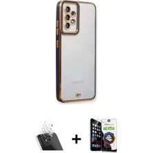 BUTİMAR'S Galaxy A53 5g Çekirdek Klasik Serisi - Şeffaf Temperli Cam Ekran Koruyucu + Şeffaf Kamera Lens Koruma Cam