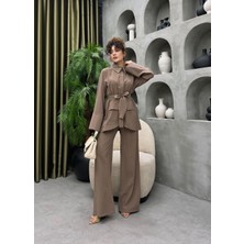 Cardella Elena Yazlık Tnsl Kumaş Pantolonlu Takım – Modern Tesettür Uyumlu Alt Üst Takım