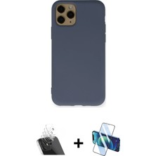 BUTİMAR'S iPhone 11 Pro Ahenk Serisi - Siyah 3D Antistatik Seramik Nano Ekran Koruyucu + Şeffaf Kamera Lens Koruma Cam