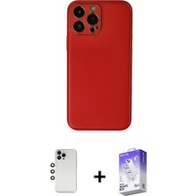 BUTİMAR'S iPhone 13 Pro Max Yadigar Klasik - Siyah Bilvis 5in1 3D Magic Cam Ekran Koruyucu + Gökkuşağı Shine Kamera Lens