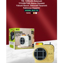 Azurtech Bls-74, Retro Görünümü ve Güçlü Ses Performansı ile Hem Dekoratif Hem Fonksiyonel Bir Hoparlördür.