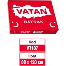 Kitabevimden Vatan Türk Bayrağı Polyester 80X120 VT107