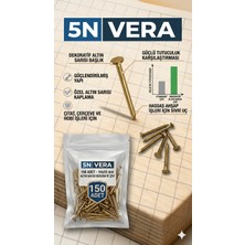 Universal 10X25 mm Dekoratif Altın Sarısı Çivi - Mobilya, Ahşap Tamir ve Hobi Çivisi (150 Adet)