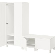 IKEA Beyaz Ferah Kapaklı Gardırop