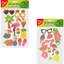 Kitabevimden Bu-Bu 3D Eva Simli Sticker Yaz Zamanı 24 Lü BUBU-STS046
