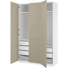 IKEA Çok Renkli Şık Kapaklı Gardırop