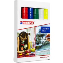 Kitabevimden Edding Cam Kalemi (Likit Tebeşir) 6 Lı Kutu Karışık 4095