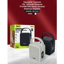 Azurtech Bls-69 Bluetooth Hoparlör 7W – Taşıma Kulplu – Tws Stereo – Usb/tf Destekli Kablosuz Speaker