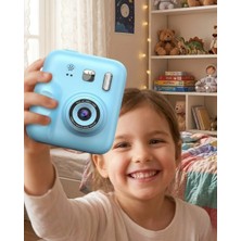 Uravas Store Eğlenceli Çocuk Kamerası Anında Baskı Renkli Kalem Setli