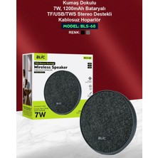 Azurtech Bls-68 Bluetooth Hoparlör 7W – Kumaş Kaplı – Tws Stereo – Usb/tf Destekli Kablosuz Speaker