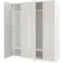 IKEA Beyaz Modern Kapaklı Gardırop