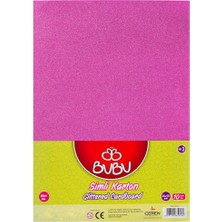 Kitabevimden Bu-Bu Fon Kartonu Simli 50X70 Pembe 10 Lu BUBU-FK0011