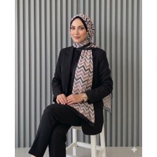 Hobicium Akel Zigzag Desenli Pamuklu Şal 150X90