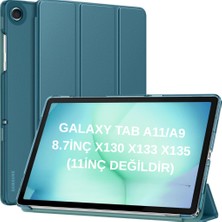 MobaxAksesuar Samsung Galaxy Tab A11 8.7inç Kılıf Pu Deri Smart Standlı Case Uyku Modlu X133 X135 X135F