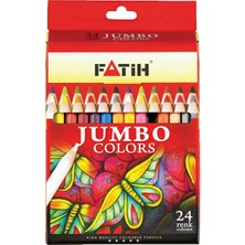 Kitabevimden Fatih Kuru Boya Karton Kutu Jumbo Tam Boy 24 Renk 33424