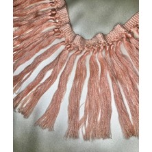 Ezel-In Tekstil Aksesuarları, Dekoratif Yavru Ağzı Düğümlü Saçak ,50 Metre ,KOD-P316