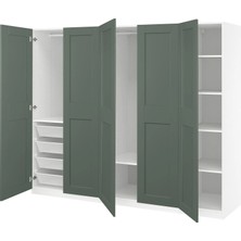 IKEA Çok Renkli Geniş Kapaklı Gardırop 250X60X201 cm