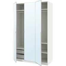 IKEA Beyaz Şık Kapaklı Gardırop 150X60X236 cm