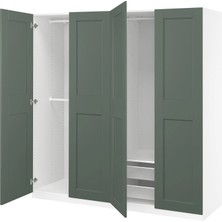 IKEA Çok Renkli Sağlam Kapaklı Gardırop 200X60X201 cm