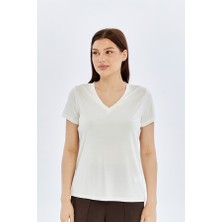 Fashion Friends Kadın Bluz 26Y0144K1 Ekru