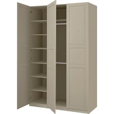 IKEA Gri Sağlam Kapaklı Gardırop 150X58X236 cm