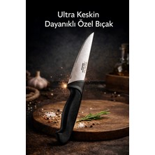 Aşkana Profesyonel Şef BIÇAĞI,%100 Paslanmaz Çelik,et,sebze,mutfak Bıçağı,ultra Keskin,ergonomik SAP,27CM