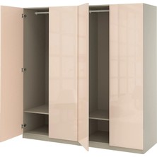IKEA Çok Renkli Sağlam Kapaklı Gardırop 200X60X201 cm