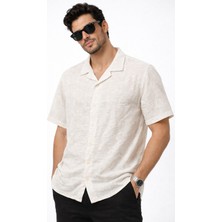 Premium Dokulu Kısa Kollu Erkek Gömlek – Rahat Kesim Yazlık