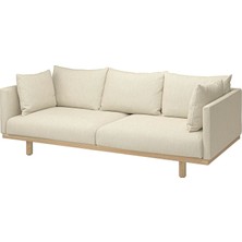 IKEA Bej Modern Kanepe - 3'lü Kanepe