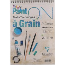 Kitabevimden Claırefontaıne Resim Defteri Paınt-On A Graın Start Çizim Blok 30 Yp A4 160 gr PD966418
