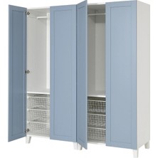 IKEA Beyaz Fonksiyonel Kapaklı Gardırop 160X57X191 cm