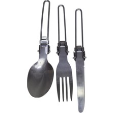 Moonparacord Çatal Kaşık Bıçak Seti Katlanabilir Kamp