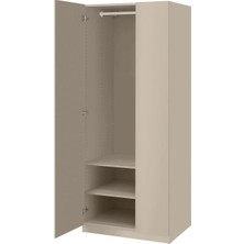 IKEA Gri Sağlam Kapaklı Gardırop 75X60X201 cm