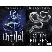 Dokuz Yayınları Ihtilal 1 Zelzele Karton Kapak ve Içinde Bir Sen 2 Asreman Karton Kapak (Binnur Şafak Nigiz) 2'li Set
