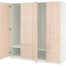 IKEA Beyaz Modern Kapaklı Gardırop 200X60X201 cm