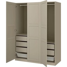 IKEA Gri Geniş Kapaklı Gardırop 150X60X201 cm