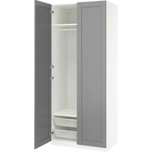 IKEA Beyaz Geniş Kapaklı Gardırop 100X60X236 cm