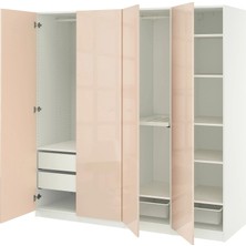 IKEA Beyaz Ferah Kapaklı Gardırop 200X60X201 cm