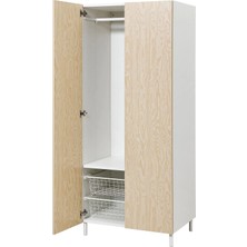 IKEA Beyaz Modern Kapaklı Gardırop 80X57X191 cm