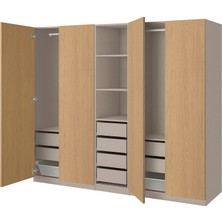 IKEA Çok Renkli Şık Kapaklı Gardırop 250X58X201 cm