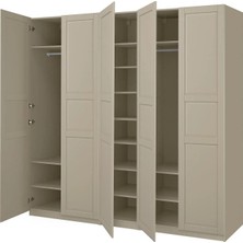 IKEA Gri Şık Kapaklı Gardırop 250X60X236 cm