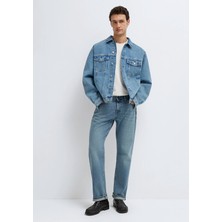 Mavi Ryan 90lar Puslu Açık Mavi Jean Ceket 0110001-A2096