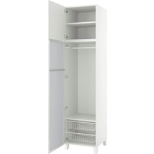 IKEA Beyaz Sağlam Kapaklı Gardırop 60X57X251 cm