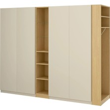 IKEA Çok Renkli Geniş Kapaklı Gardırop 255X60X201 cm