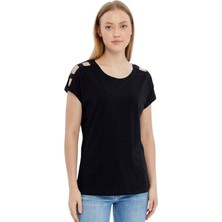 Fashion Friends Kadın T-Shirt 26Y0195K1 Siyah